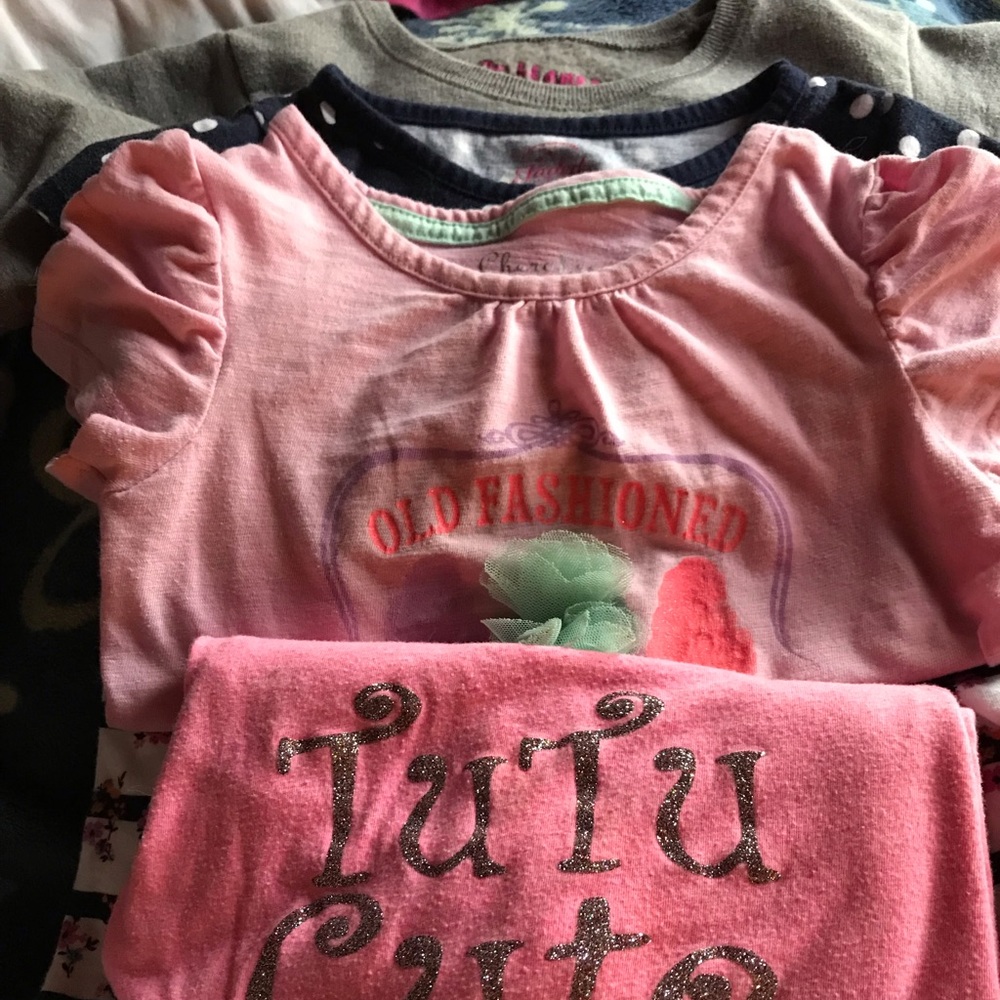 Bundle set of four girls shirts